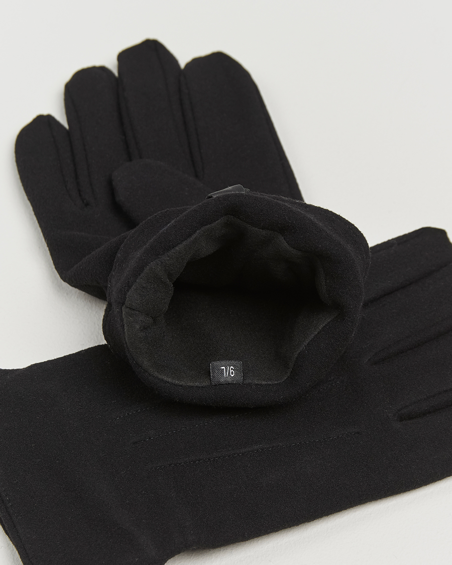 Uomini | The Classics of Tomorrow | Amanda Christensen | Lined Wool Gloves Black