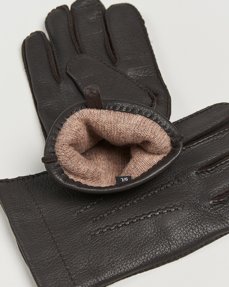 Uomini | Guanti | Amanda Christensen | Lined Deerskin Gloves Brown