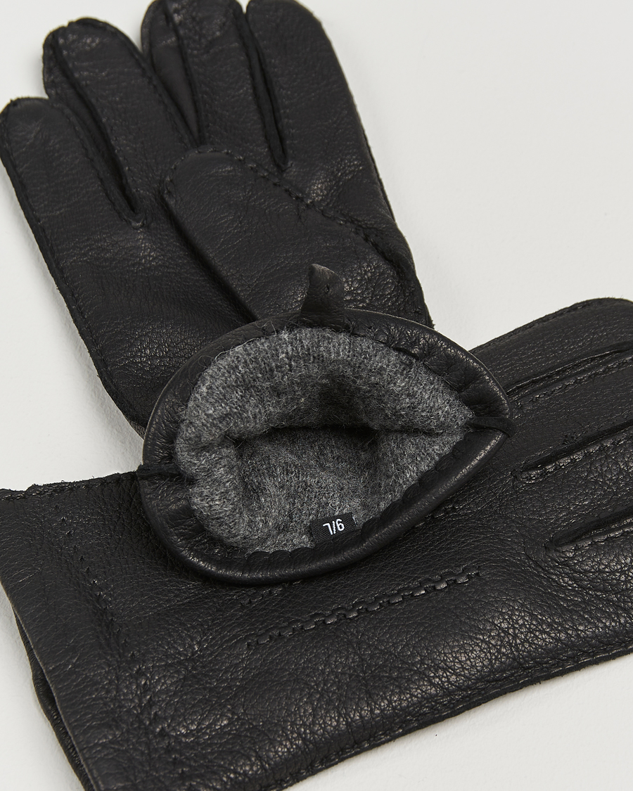 Uomini | The Classics of Tomorrow | Amanda Christensen | Lined Deerskin Gloves Black