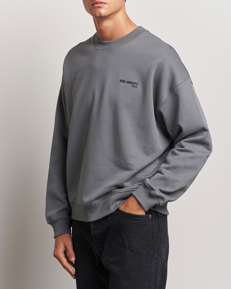 Uomini | Axel Arigato | Axel Arigato | Spade Sweatshirt Washed Steel