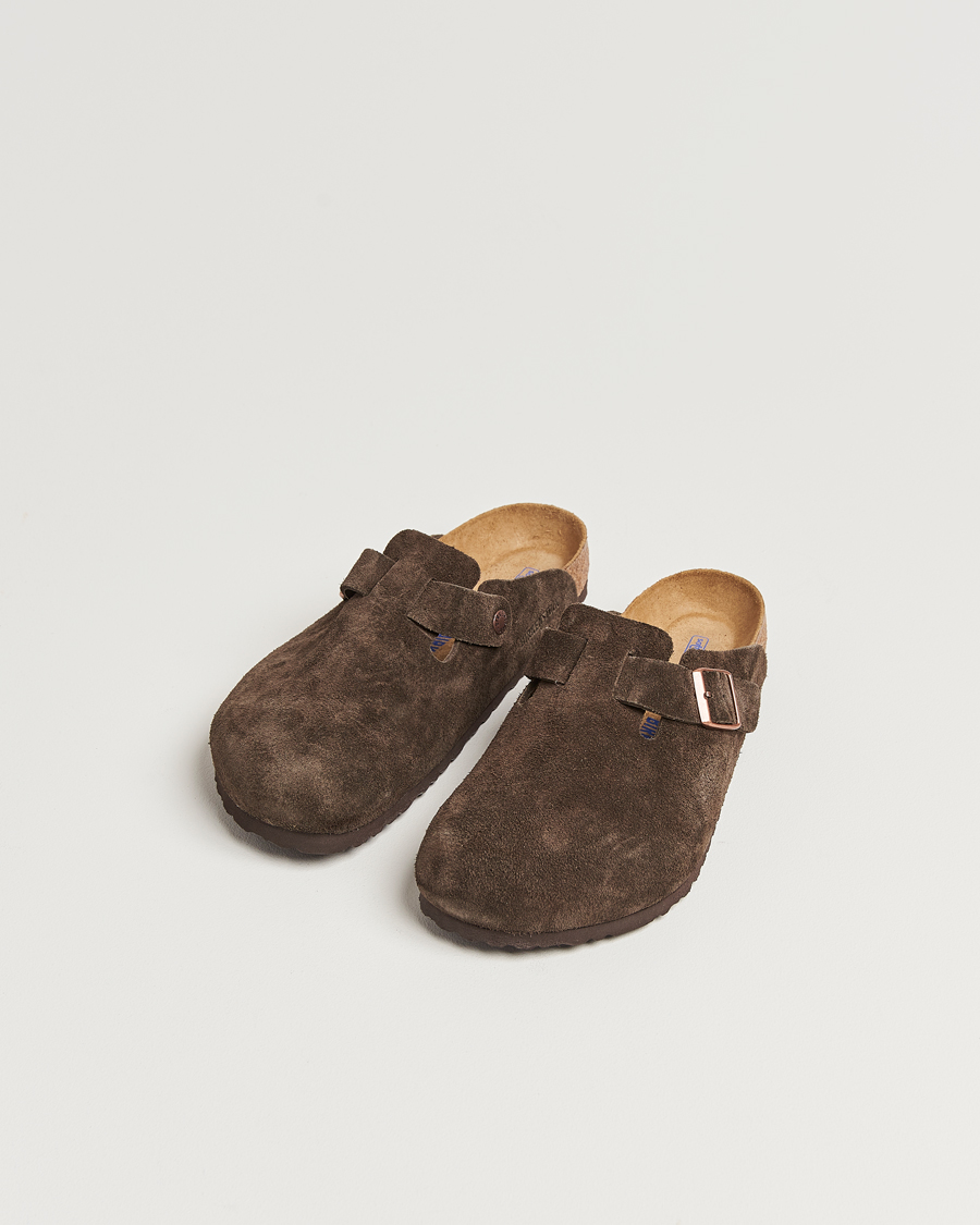 Uomini | Sandali & Diapositive | BIRKENSTOCK | Boston Soft Footbed Mocca Suede