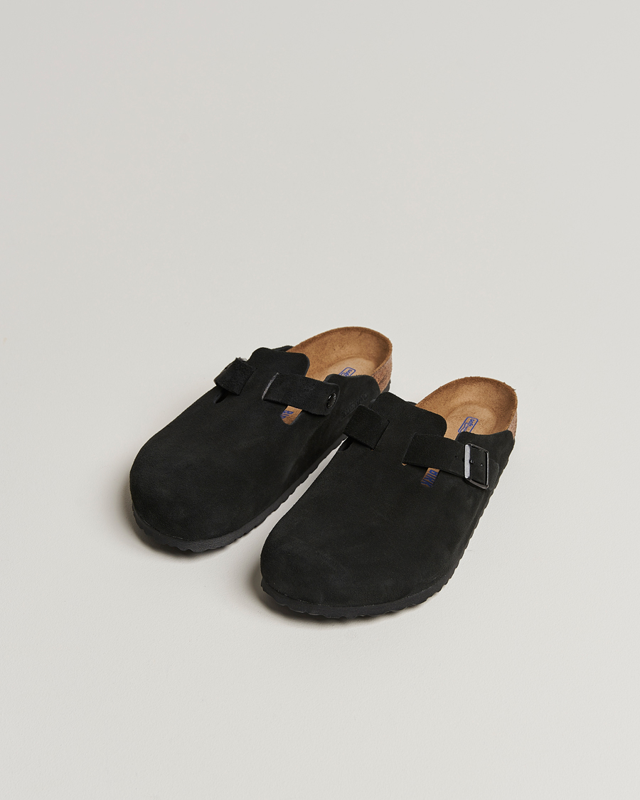 Uomini |  | BIRKENSTOCK | Boston Soft Footbed Black Suede