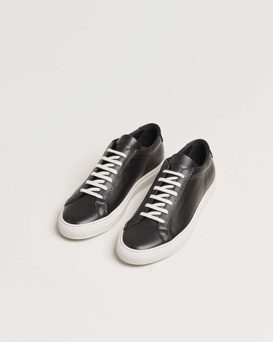 Uomini | Sneakers nere | Common Projects | Original Achilles Pebbled Leather Sneaker Black