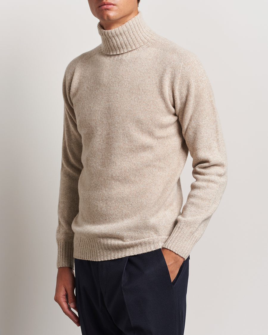 Uomini | Italian Department | Altea | Wool/Cashmere Rollneck Beige Melange