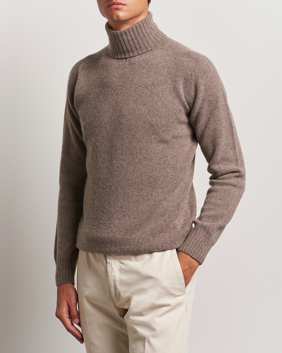 Uomini | Dolcevita | Altea | Wool/Cashmere Rollneck Taupe