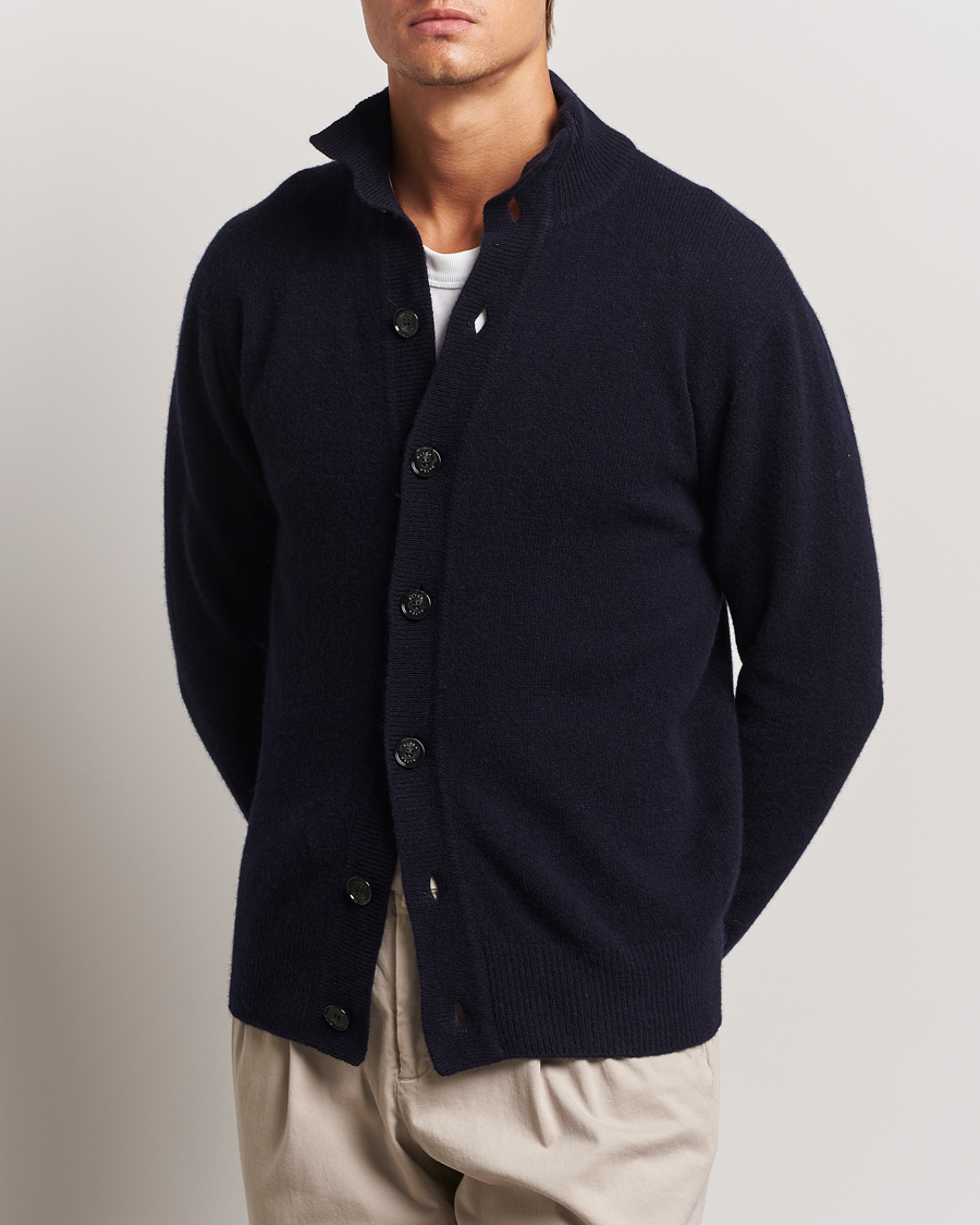 Uomini | Abbigliamento | Altea | Shetland Cardigan Navy