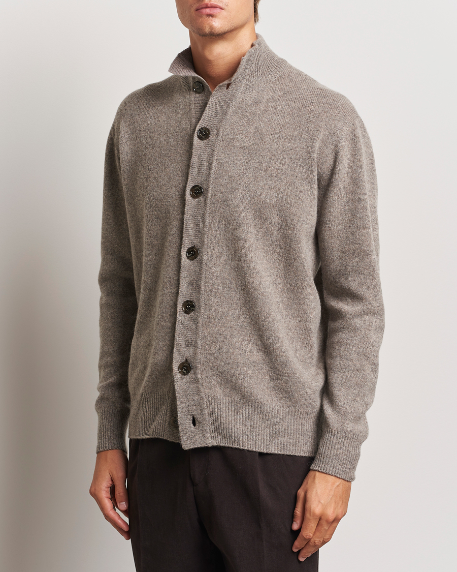 Uomini | Italian Department | Altea | Shetland Cardigan Taupe