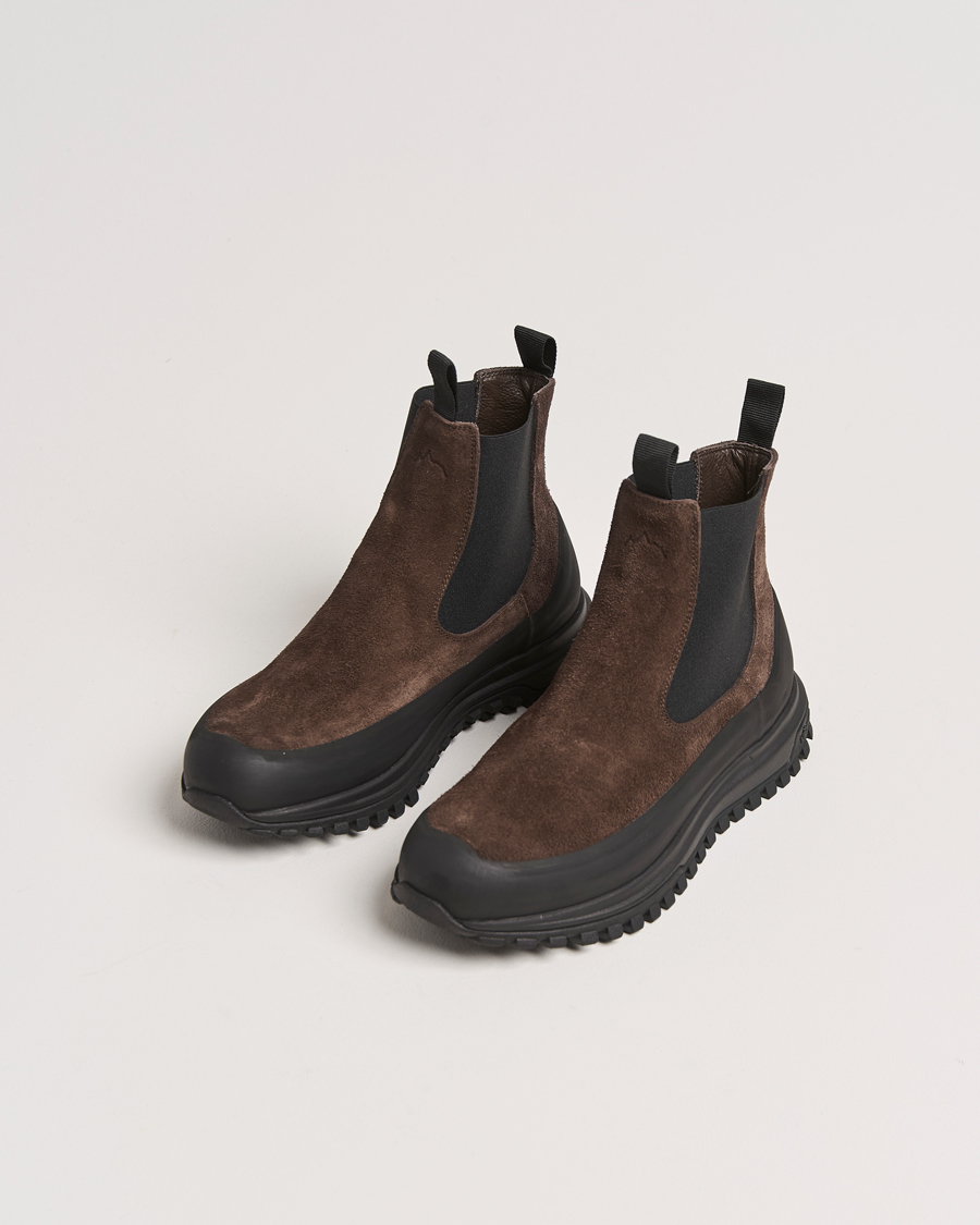 Uomini | Scarpe | Diemme | Ramon Vibram Sole Chelsea Boot Dark Brown Suede