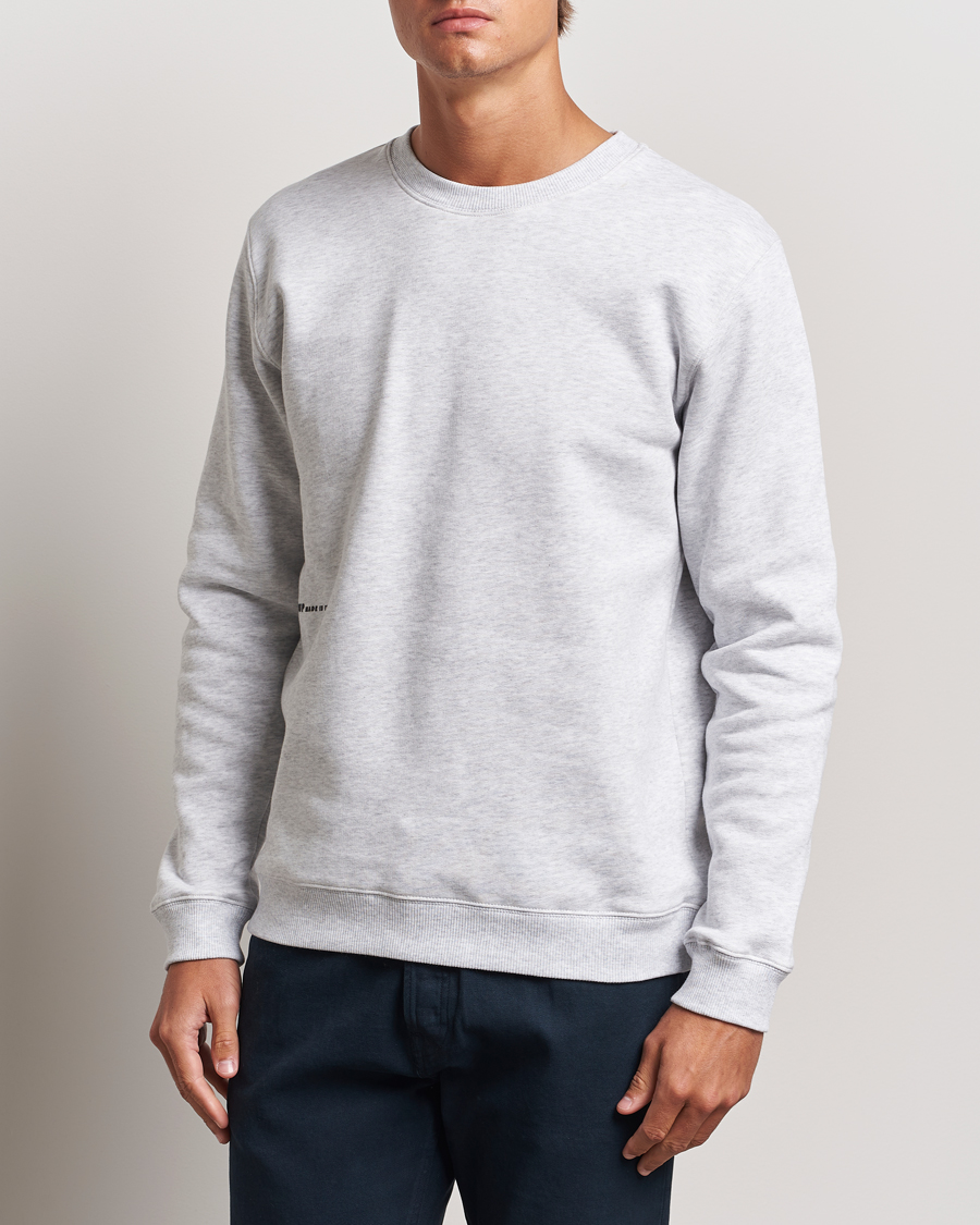 Uomini |  | Dondup | Logo Crew Neck Sweatshirt Grey Melange