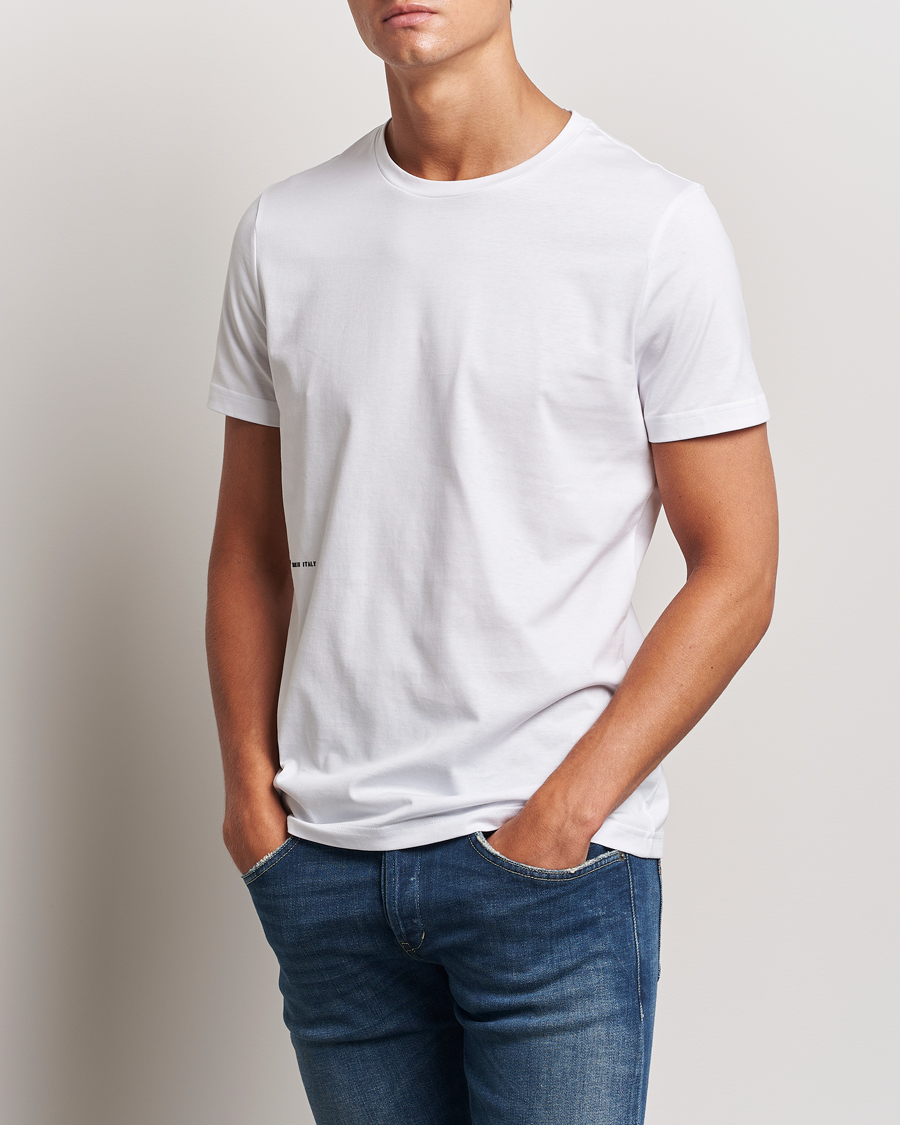 Uomini | Abbigliamento | Dondup | Logo Crew Neck T-Shirt White