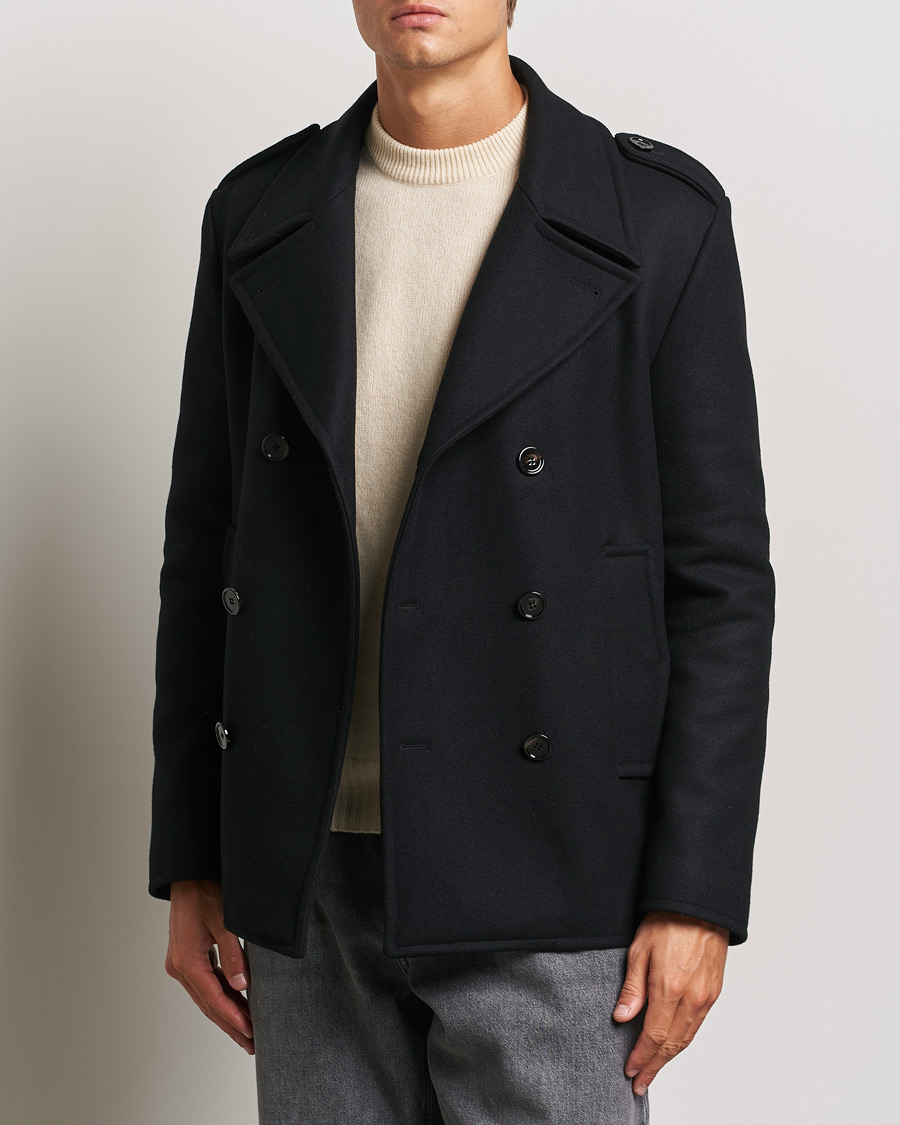 Uomini | Dondup | Dondup | Wool Peacoat Black