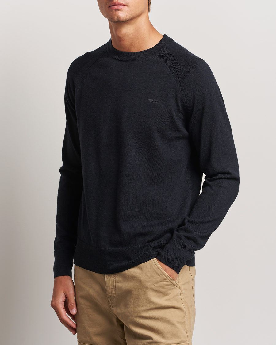 Uomini | Dockers | Dockers | Washable Merino Crewneck Black