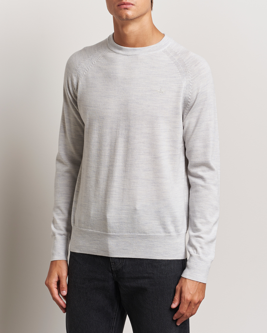 Uomini |  | Dockers | Washable Merino Crewneck Light Grey