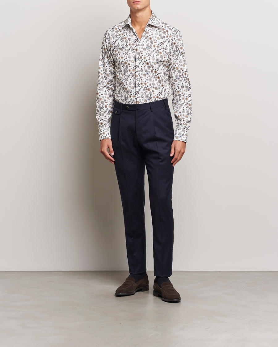 Uomini | Business & Beyond | Eton | Slim Fit Signature Twill Printed Shirt Multi