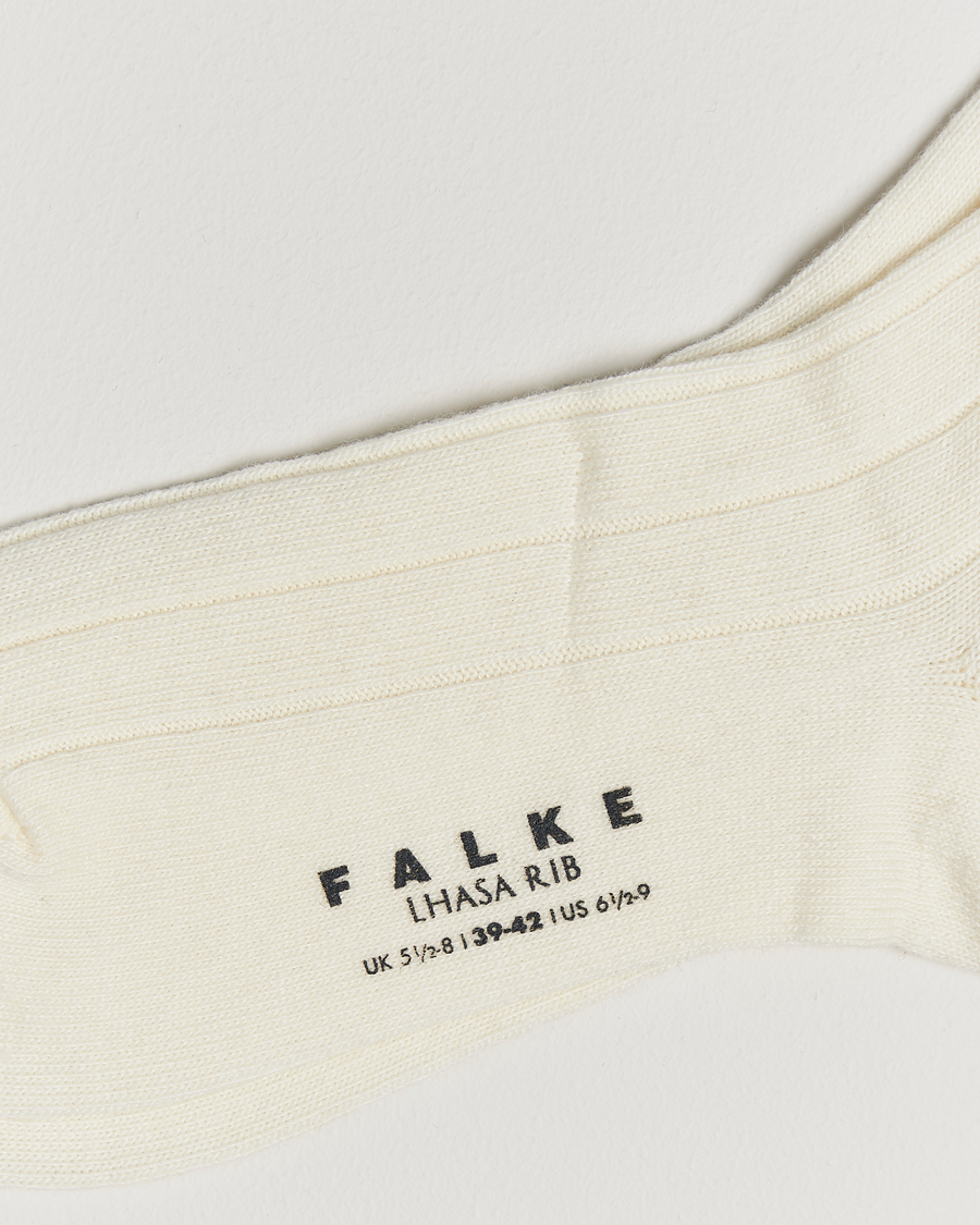 Uomini |  | Falke | Lhasa Cashmere Socks Off White