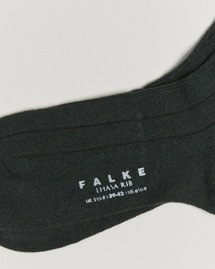 Uomini |  | Falke | Lhasa Cashmere Socks Forest Green