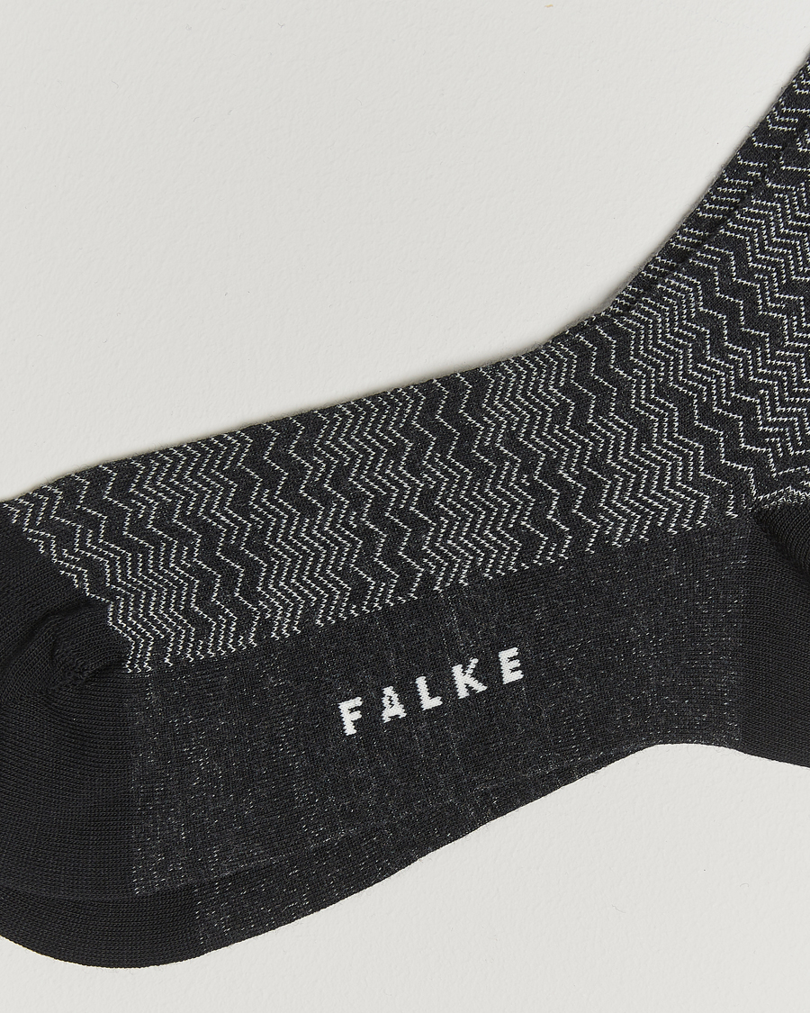 Uomini |  | Falke | Mighty Nest Wool/Cotton Socks Black