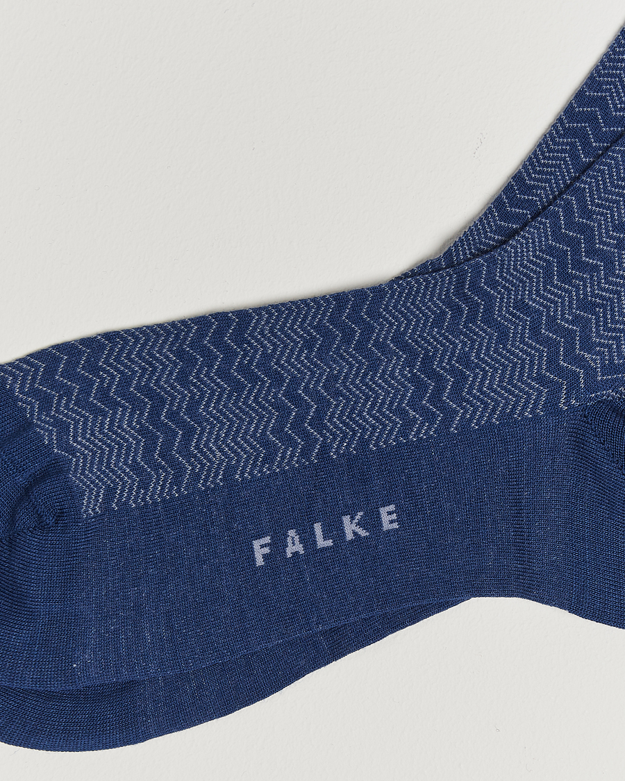 Uomini | Calzini per tutti i giorni | Falke | Mighty Nest Wool/Cotton Socks Royal Blue