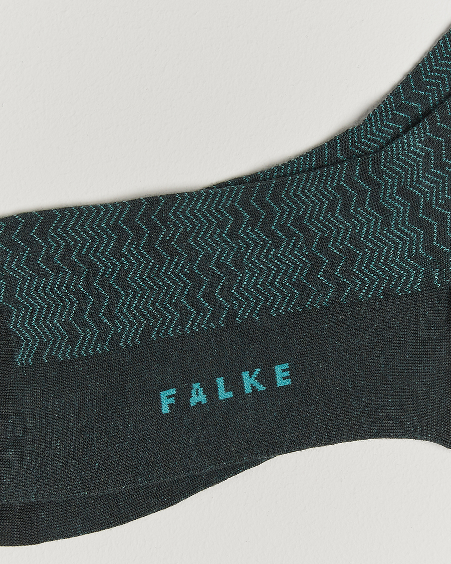 Uomini |  | Falke | Mighty Nest Wool/Cotton Socks Forest Green