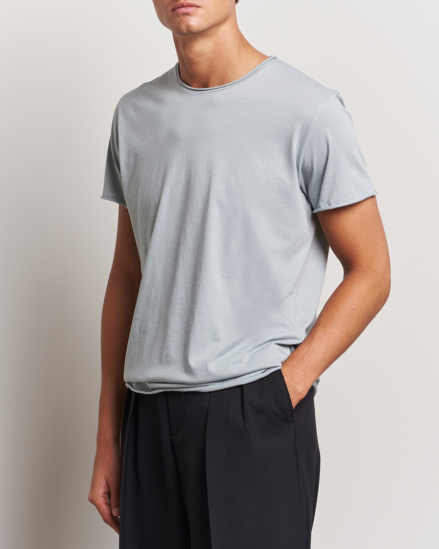 Uomini | T-shirt | Filippa K | Roll Neck Crew Neck T-Shirt Thunderstorm