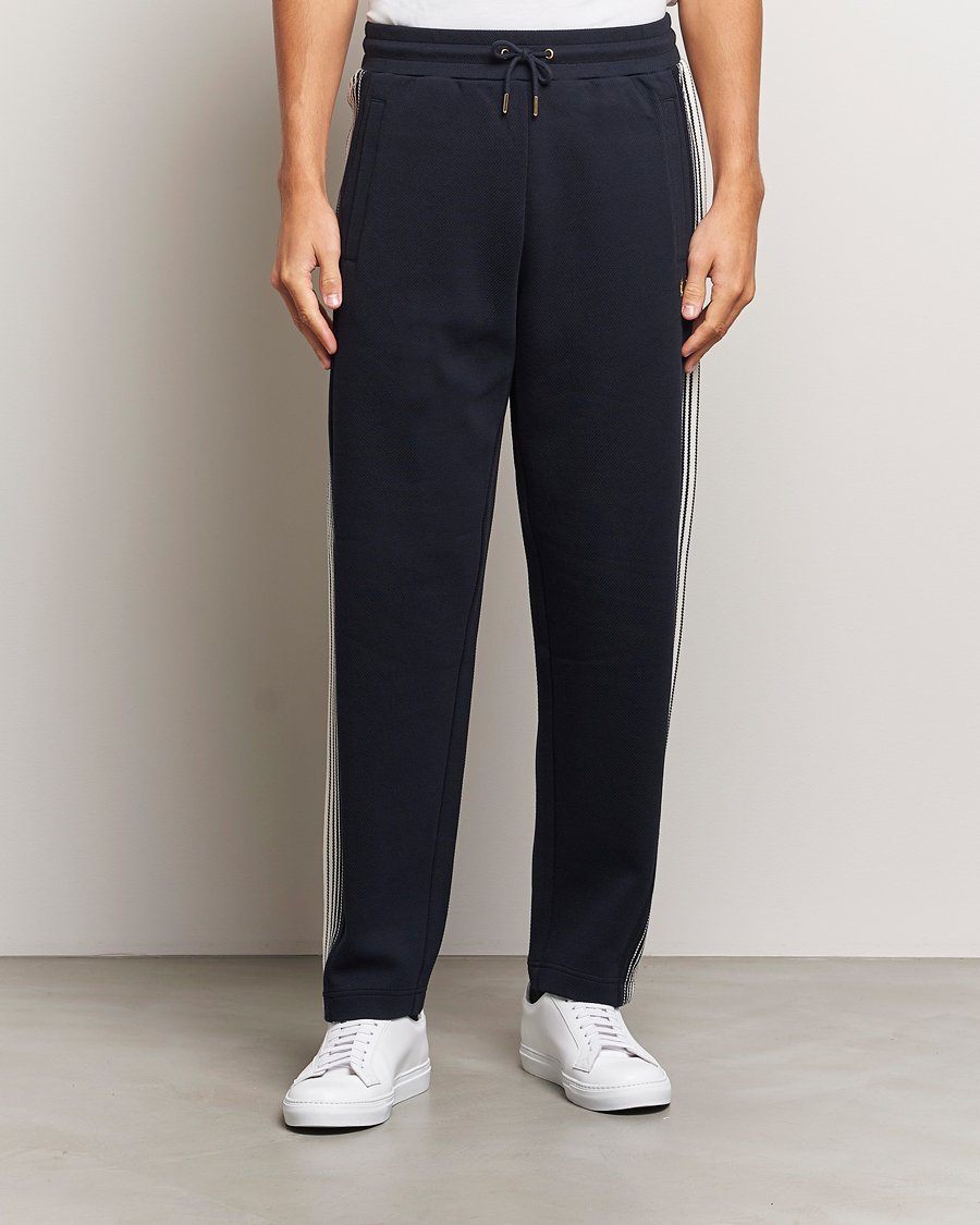 Uomini | Best of British | Fred Perry | Ombre Striped Track Pants Navy