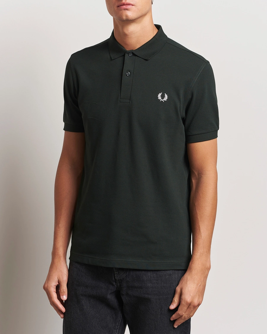 Uomini |  | Fred Perry | Plain Polo Shirt Night Green