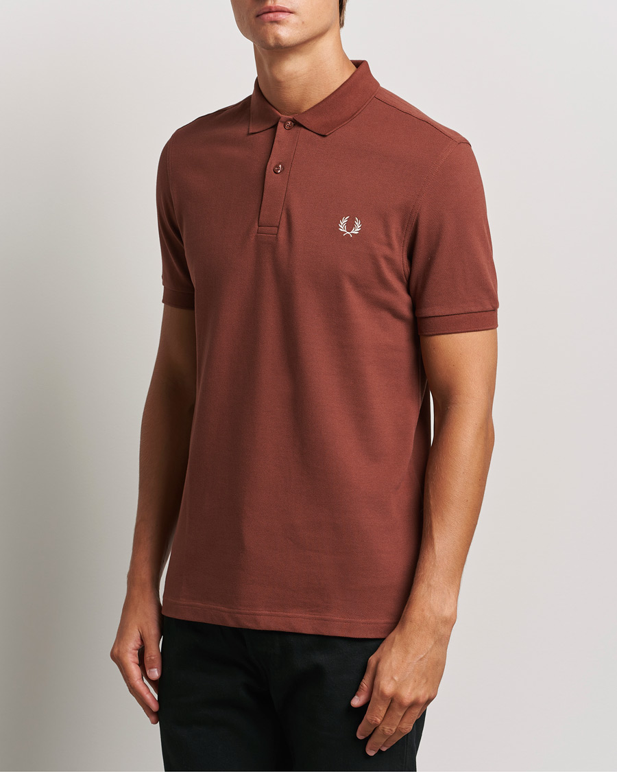 Uomini | Fred Perry | Fred Perry | Plain Polo Shirt Whiskey Brown