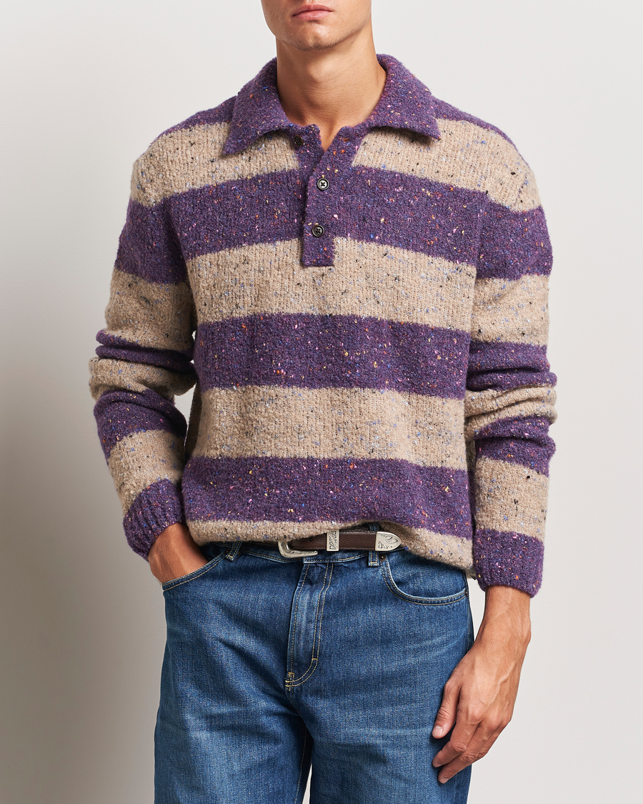 Uomini | GANT | GANT | Barstriped Rugger Deep Plum