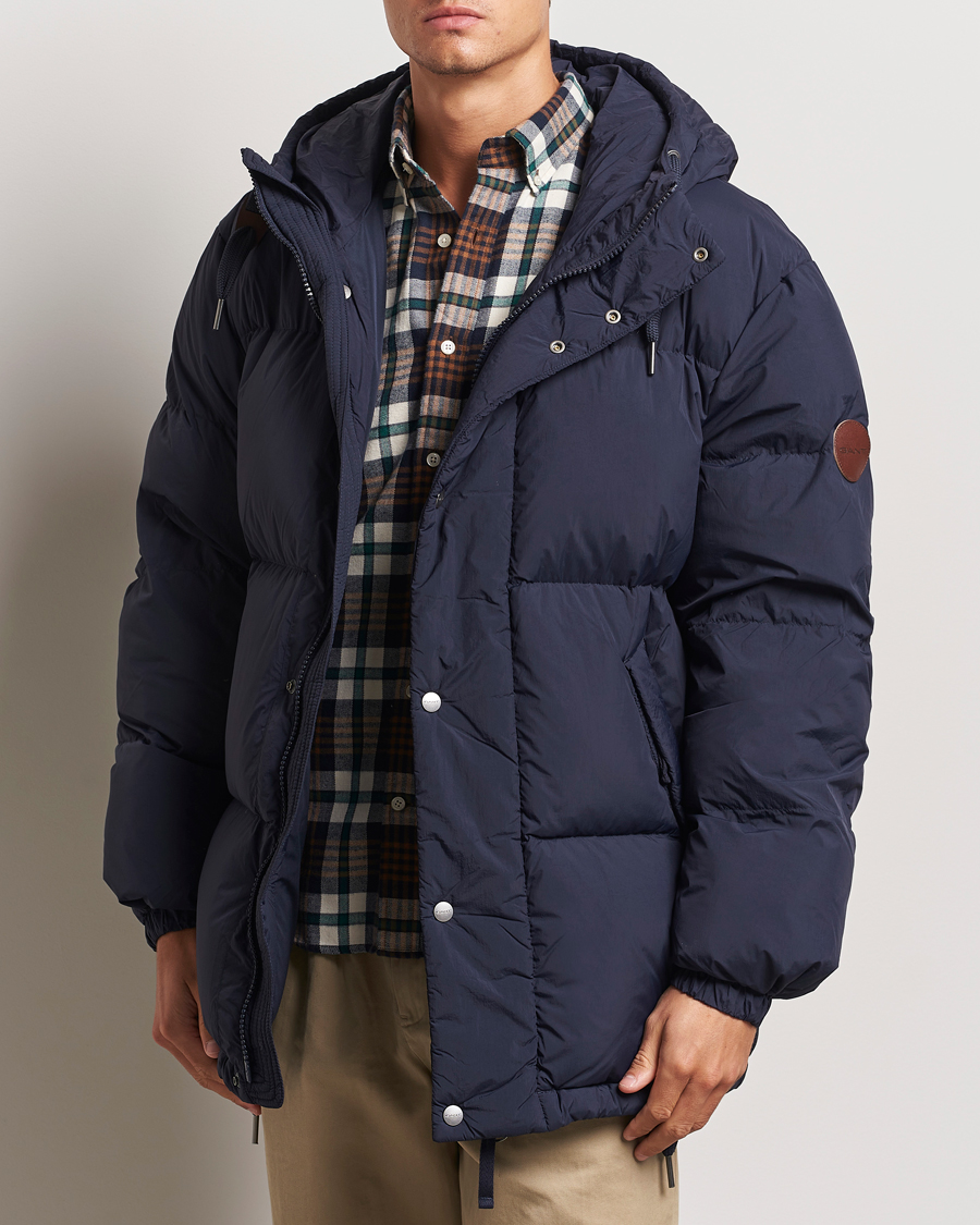 Uomini | Giacche | GANT | Expedition Down Puffer Evening Blue