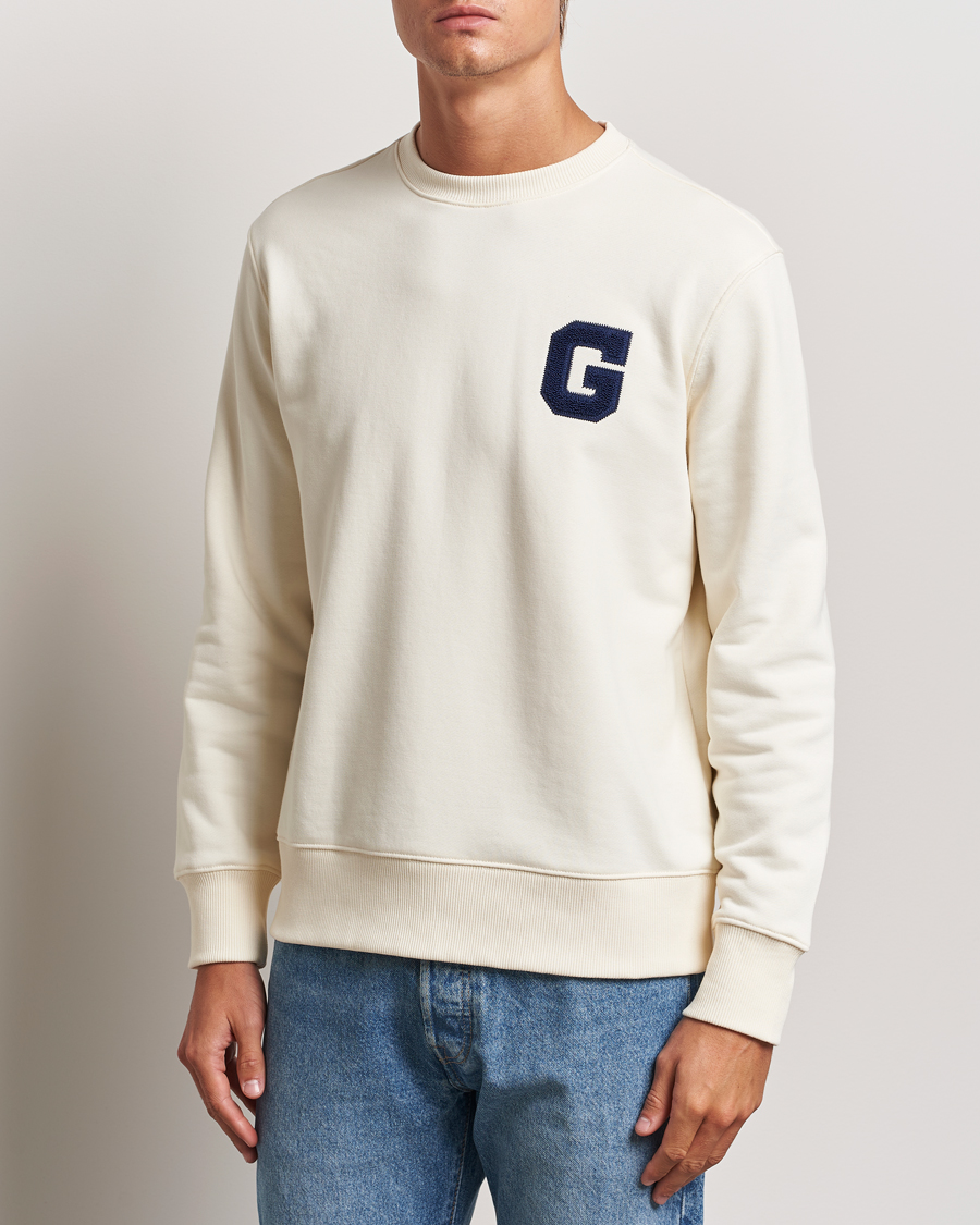 Uomini | GANT | GANT | G Graphic Sweatshirt Cream