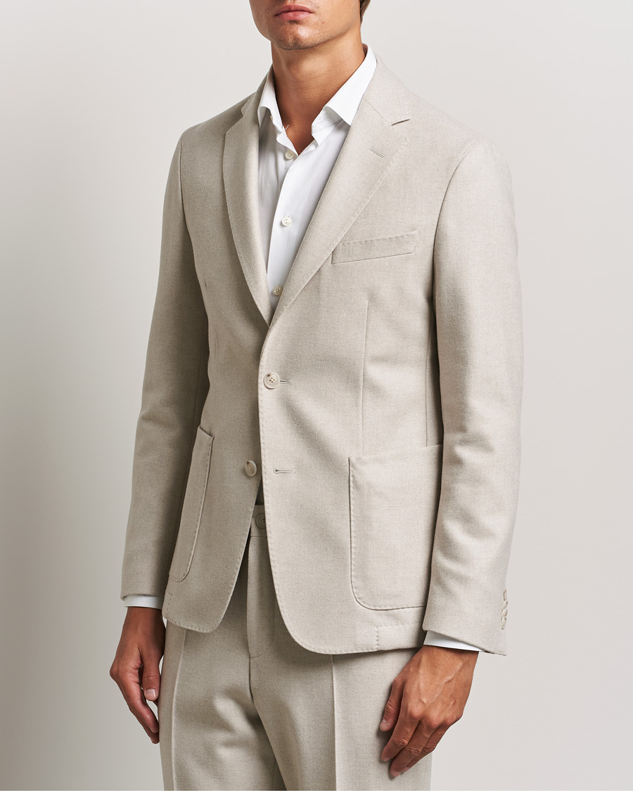 Uomini | Blazers | BOSS BLACK | Hanry Wool Patch Pocket Blazer Open White