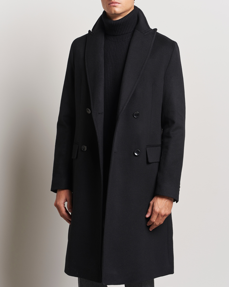 Uomini | Giacche formali | BOSS BLACK | Hyde Double Breasted Coat Black