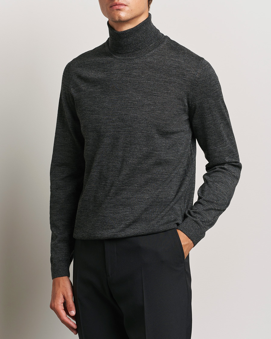 Uomini | BOSS BLACK | BOSS BLACK | Musso Merino Knitted Polo Black