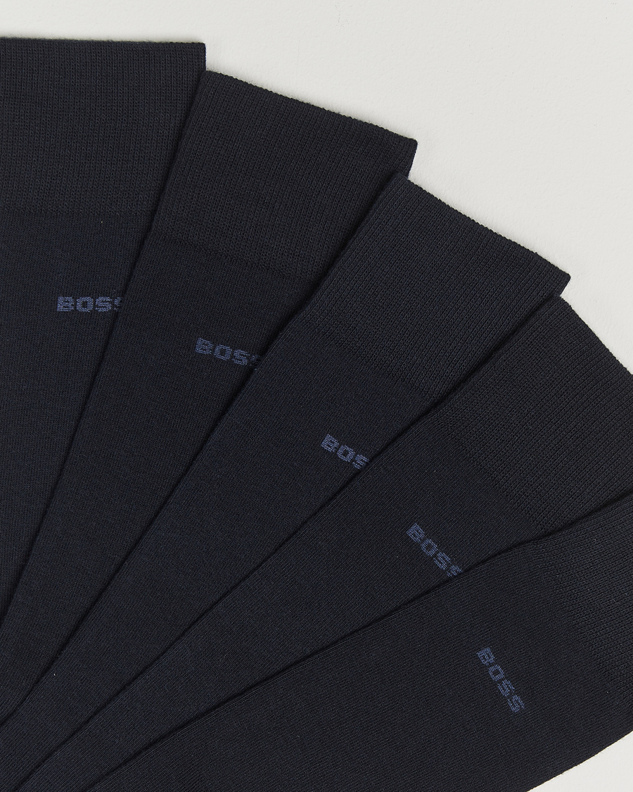 Uomini |  | BOSS BLACK | 5-Pack RS Uni Socks Dark Blue