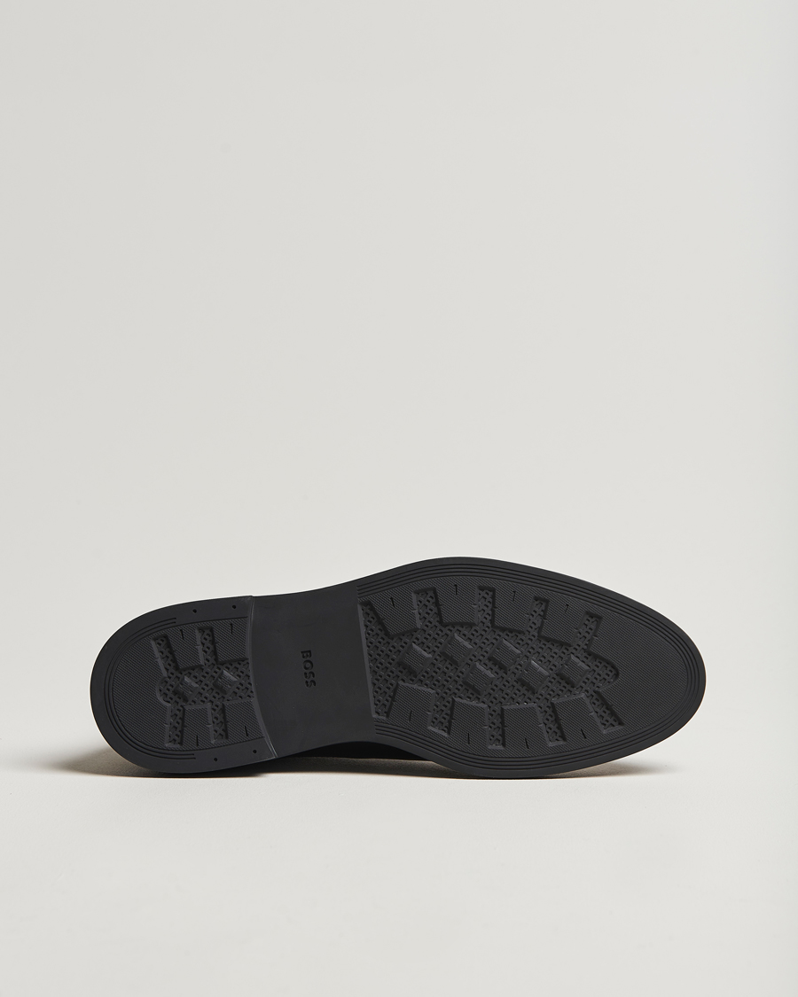 Uomini | BOSS BLACK Calev Leather Chelsea Boot Black | BOSS BLACK | Calev Leather Chelsea Boot Black