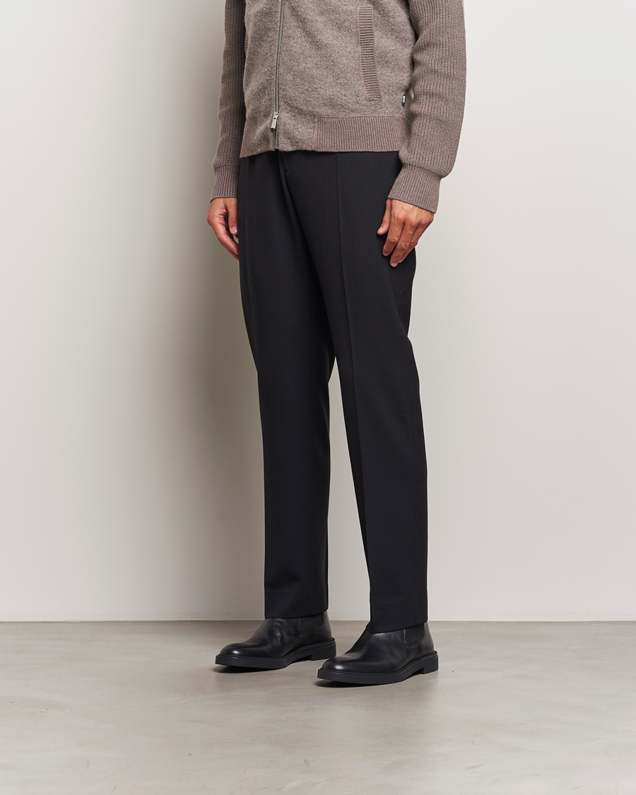 Uomini | BOSS BLACK Calev Leather Chelsea Boot Black | BOSS BLACK | Calev Leather Chelsea Boot Black
