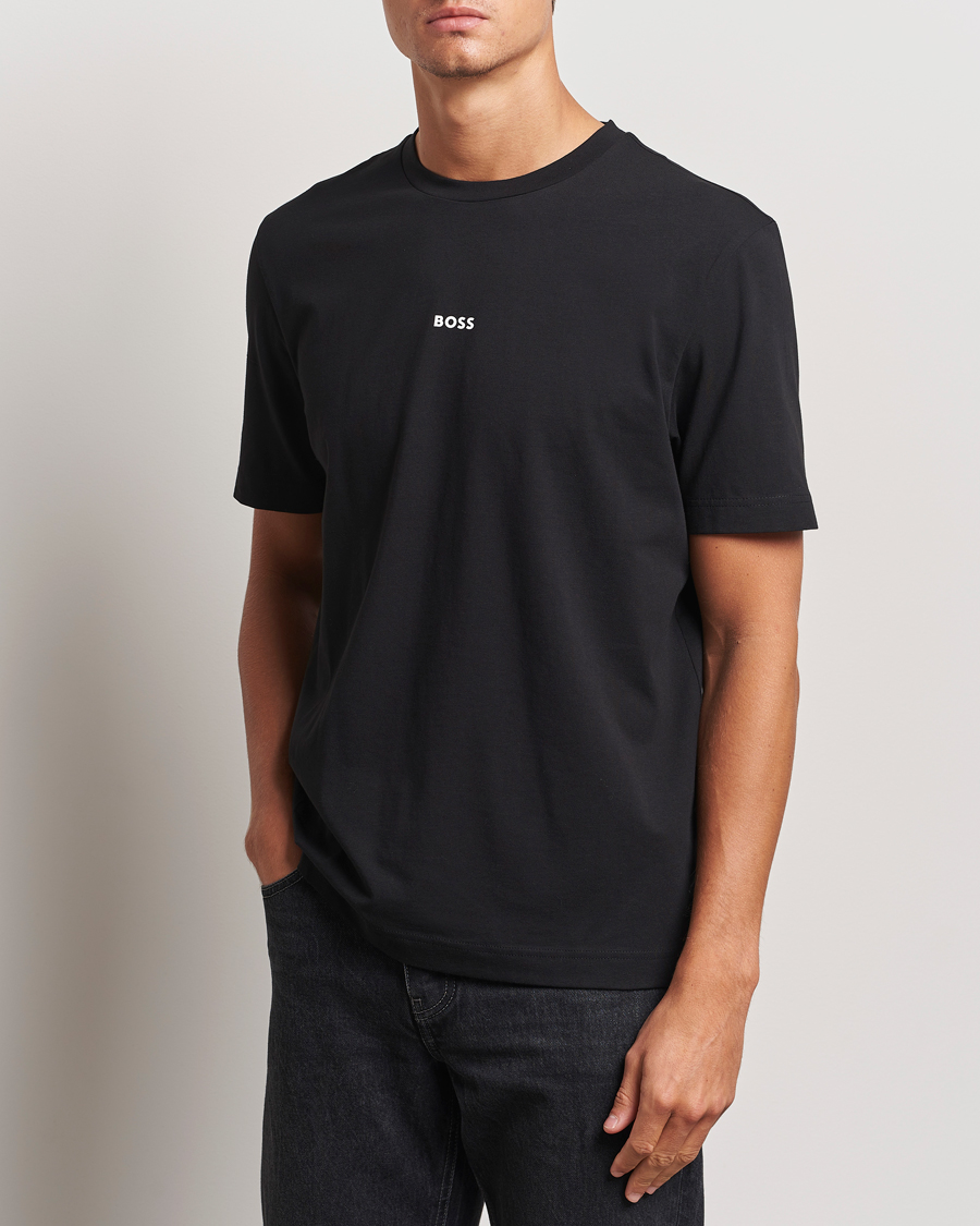 Uomini |  | BOSS ORANGE | Tchup Logo Crew Neck T-Shirt Black