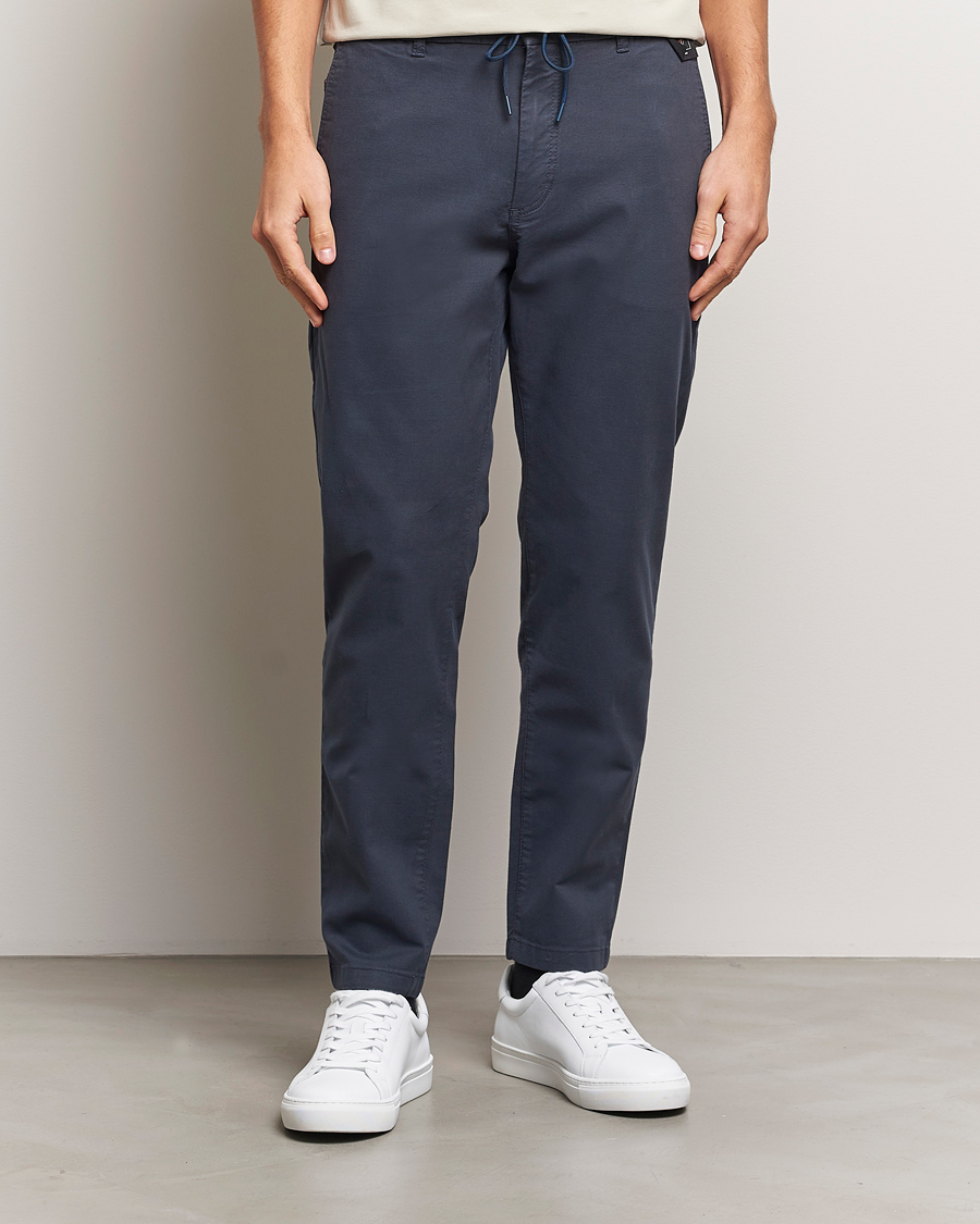 Uomini |  | BOSS ORANGE | Tapered Drawstring Trousers Dark Blue