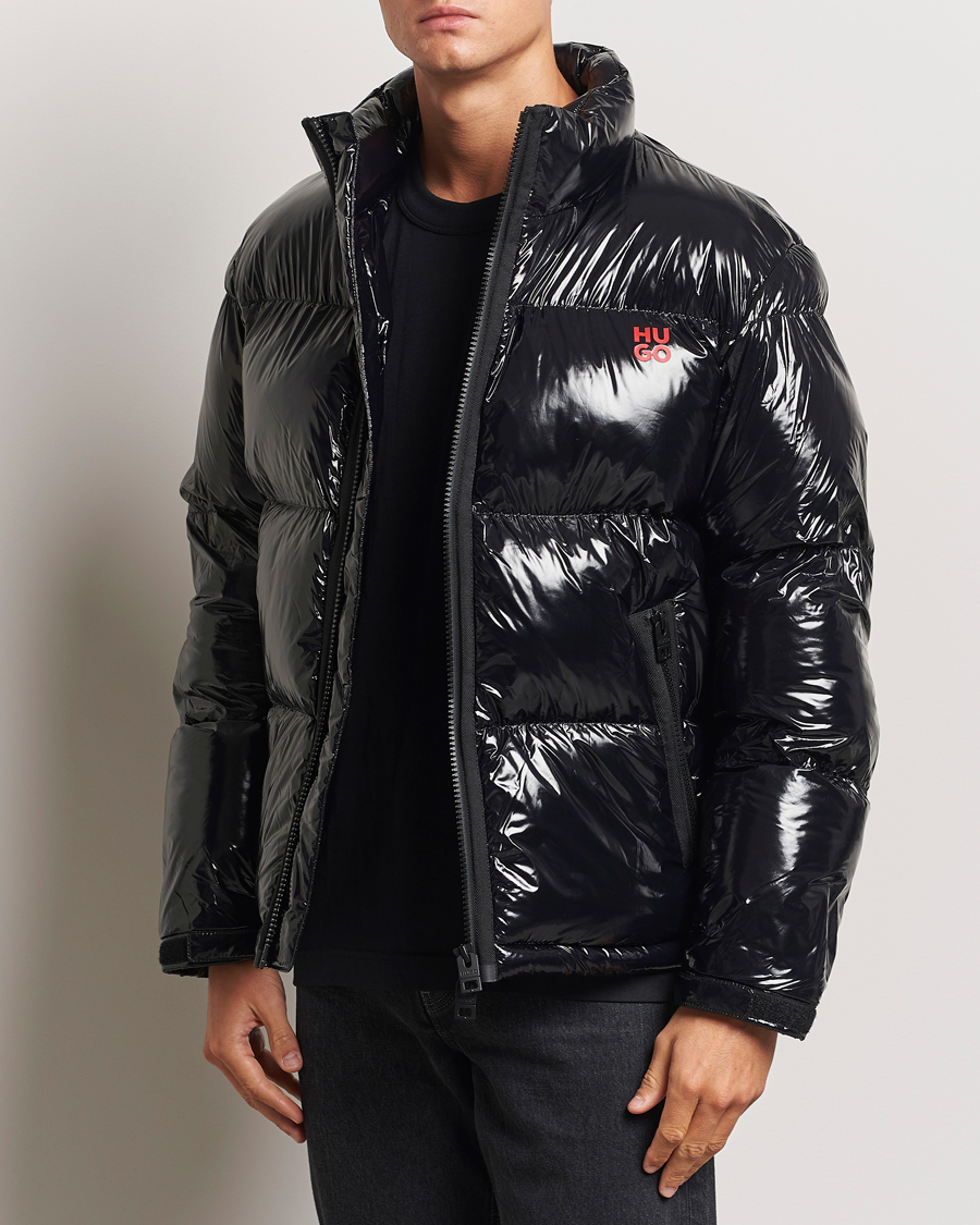 Uomini | HUGO | HUGO | Biron Glossy Down Jacket Black