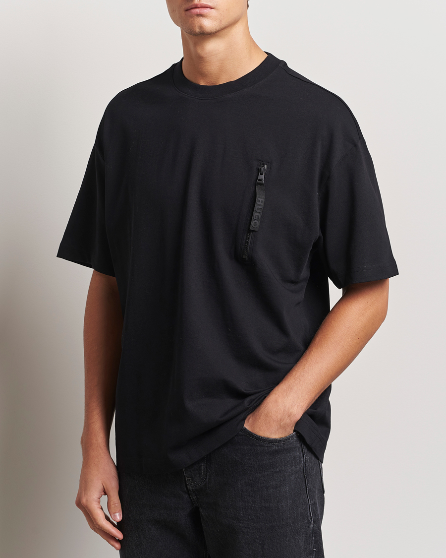 Uomini |  | HUGO | Dibtechti Crew Neck T-Shirt Black