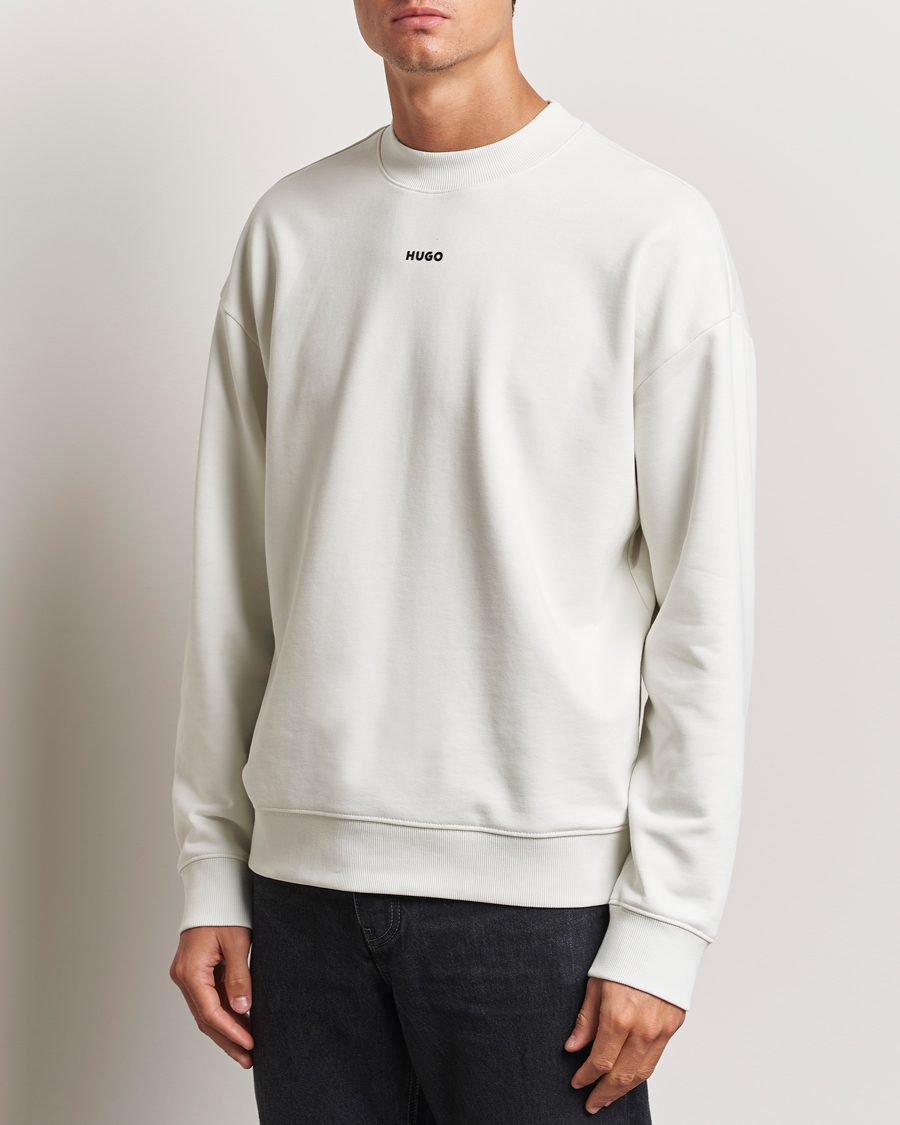 Uomini |  | HUGO | Dapo Crew Neck Sweatshirt Off White