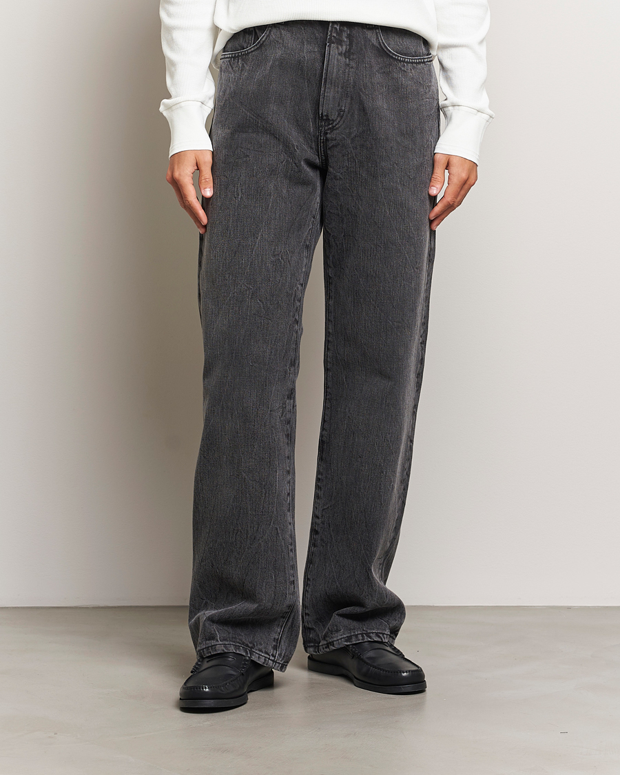 Uomini | Jeanerica | Jeanerica | VM009 Vega Canvas Trousers Black Firenze