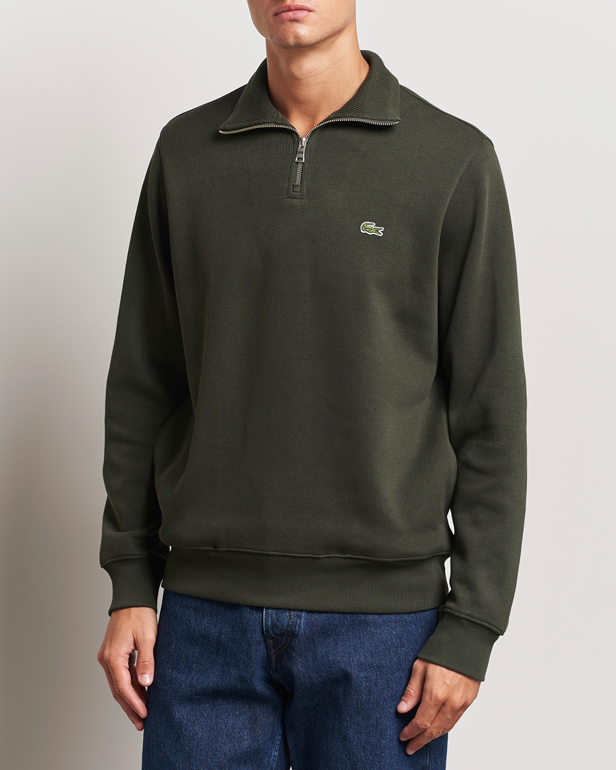 Uomini | Maglieria | Lacoste | Rib Interlock Half Zip Sapwood