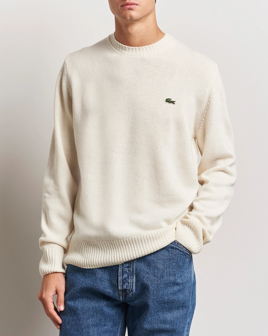 Uomini | Maglioni a maglia | Lacoste | Carded Wool Crew Neck Lapland