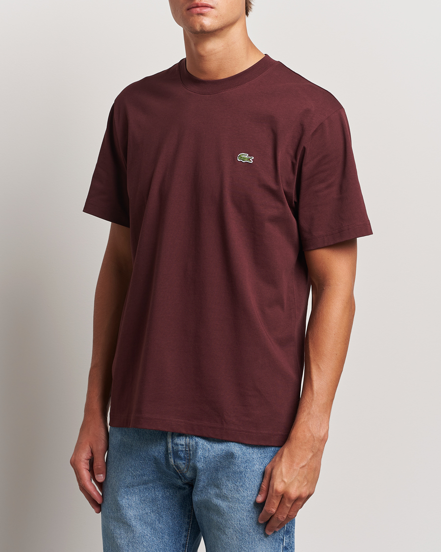 Uomini | Abbigliamento | Lacoste | Crew Neck T-Shirt Espresso