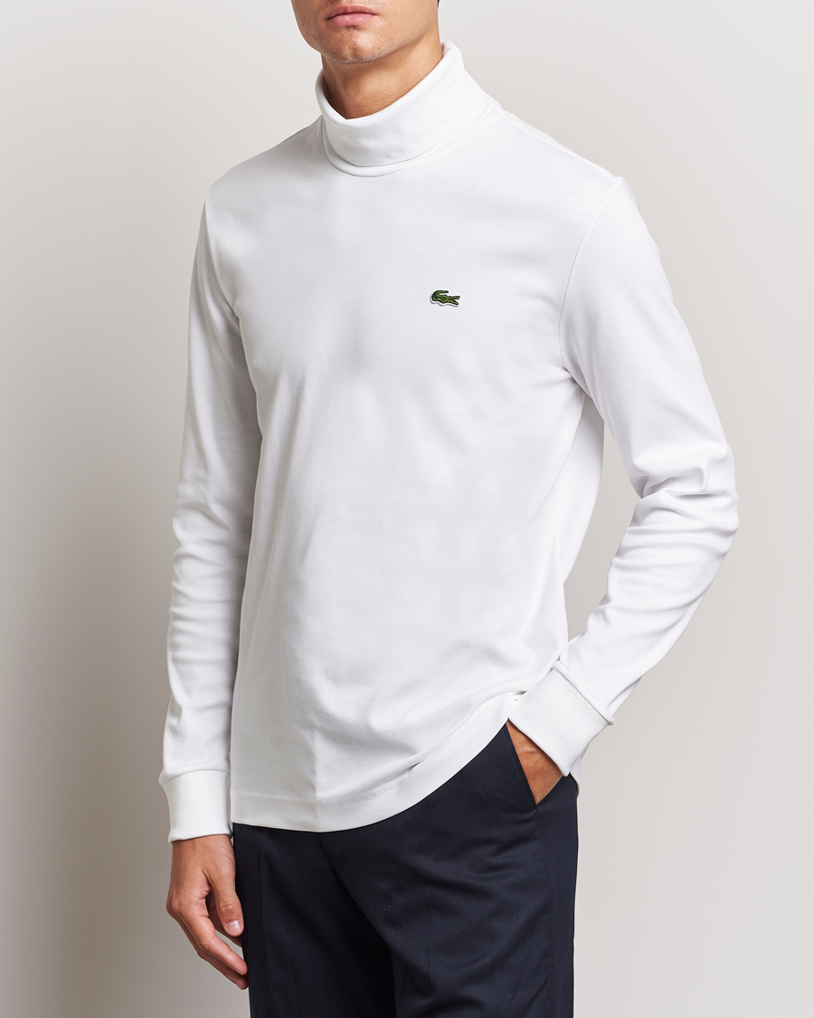 Uomini | Lacoste | Lacoste | Interlock Cotton Rollneck White