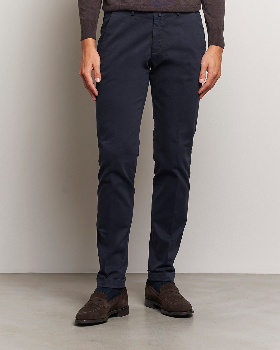 Uomini | Briglia 1949 | Briglia 1949 | Slim Fit Cotton Stretch Chino Navy