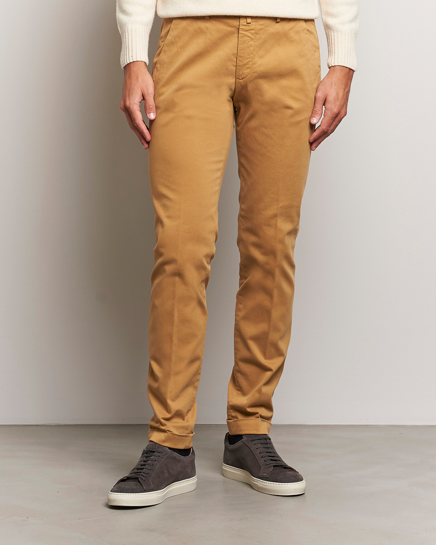 Uomini |  | Briglia 1949 | Slim Fit Cotton Stretch Chino Camel