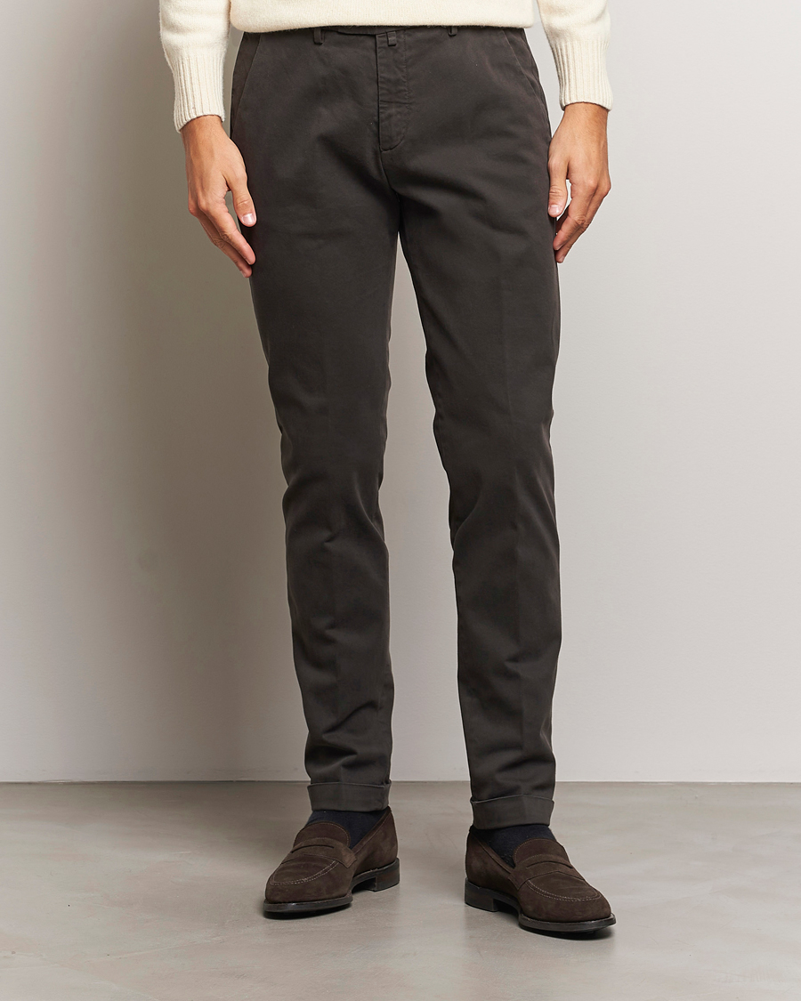 Uomini |  | Briglia 1949 | Slim Fit Cotton Stretch Chino Dark Brown