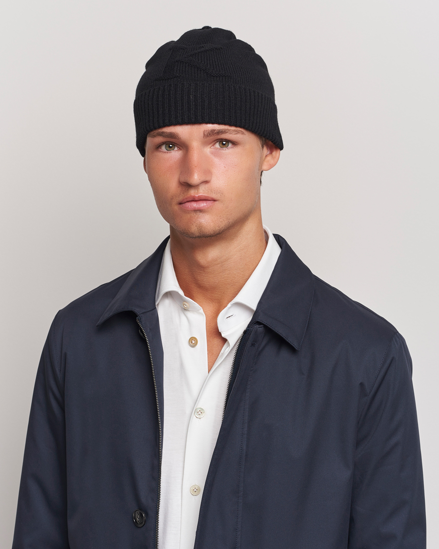 Uomini | Berretti | Kiton | Cashmere Beanie Black